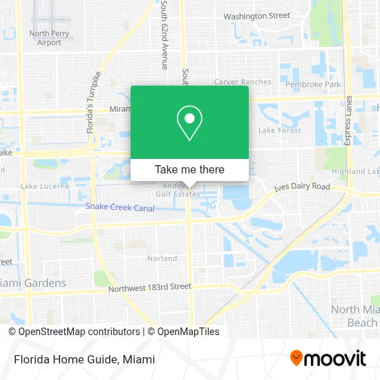 Florida Home Guide map