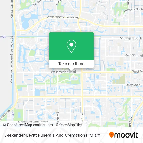 Alexander-Levitt Funerals And Cremations map
