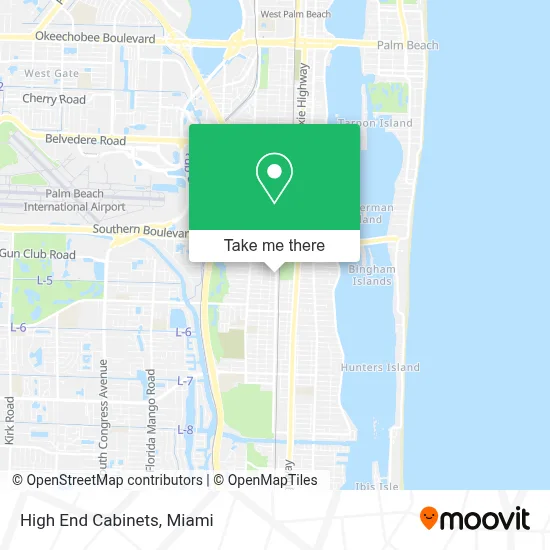 High End Cabinets map