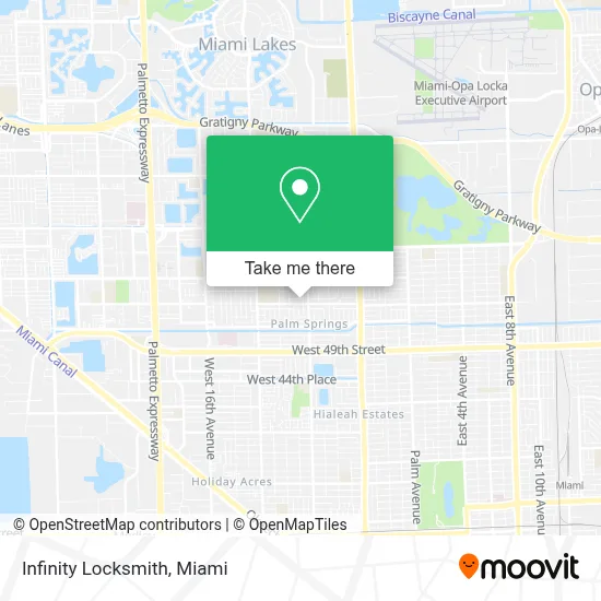 Infinity Locksmith map