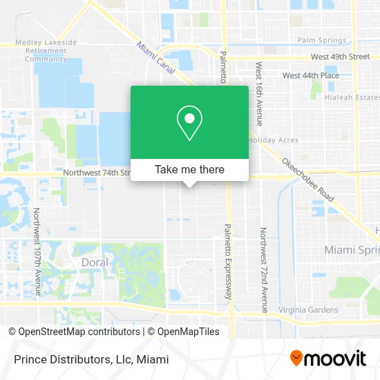 Prince Distributors, Llc map