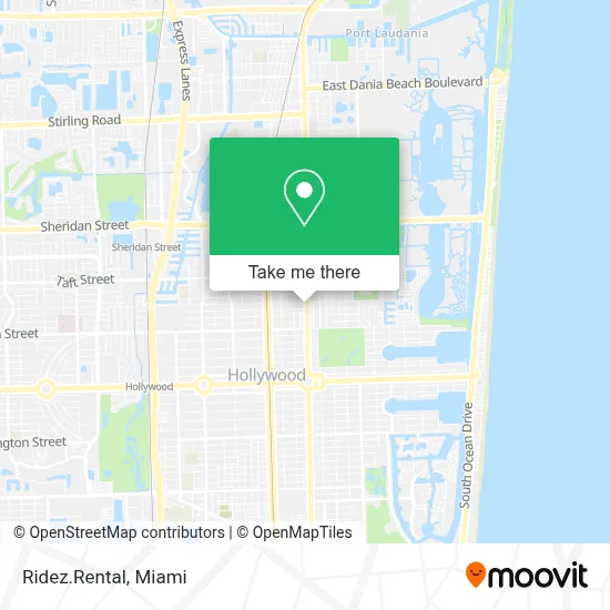 Ridez.Rental map
