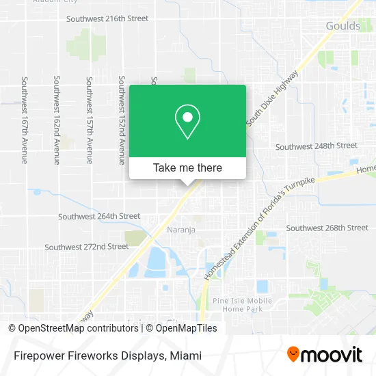 Firepower Fireworks Displays map