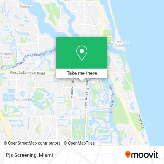 Pjs Screening map