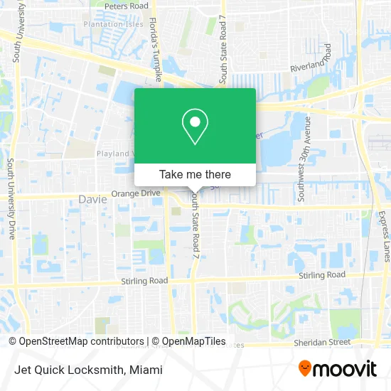Jet Quick Locksmith map