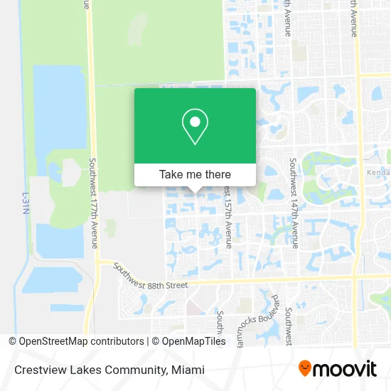Crestview Lakes Community map