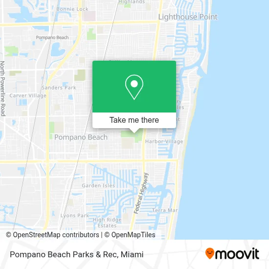 Pompano Beach Parks & Rec map
