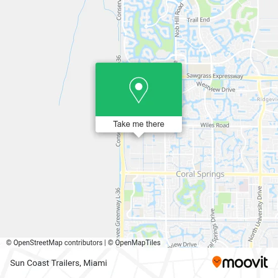 Sun Coast Trailers map