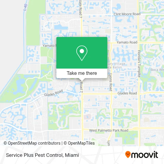 Service Plus Pest Control map