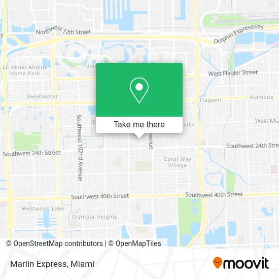 Marlin Express map
