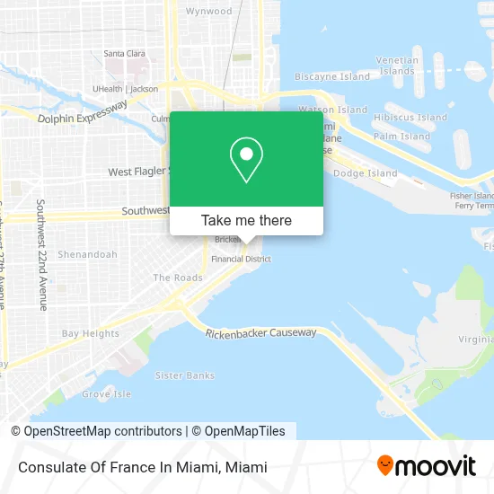 Consulate Of France In Miami map