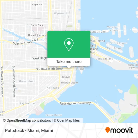 Puttshack - Miami map