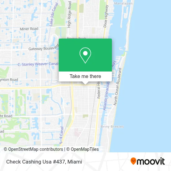 Check Cashing Usa #437 map