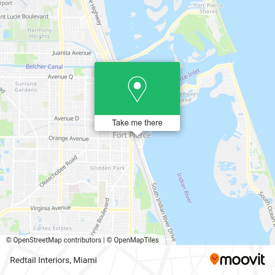 Redtail Interiors map