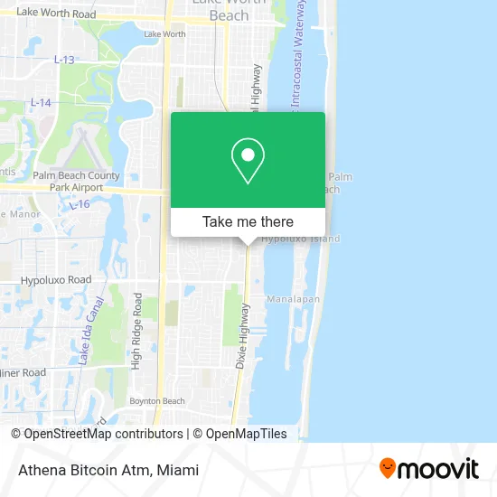 Athena Bitcoin Atm map