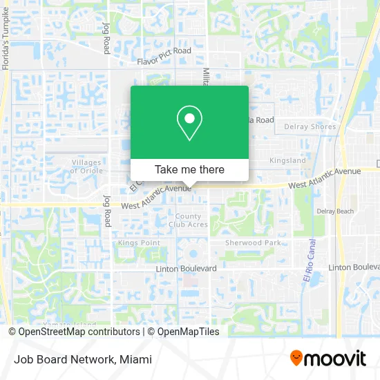 Job Board Network map