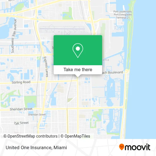 United One Insurance map