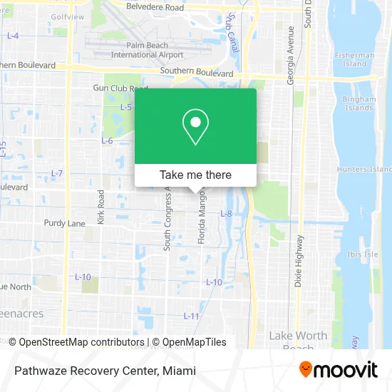 Pathwaze Recovery Center map