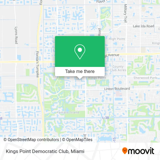 Kings Point Democratic Club map
