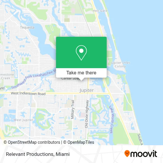 Relevant Productions map