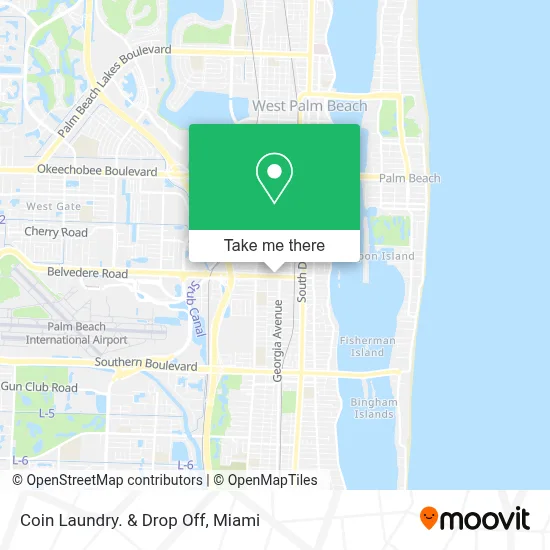 Coin Laundry. & Drop Off map