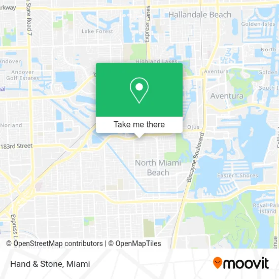 Hand & Stone map