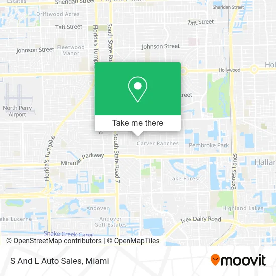 S And L Auto Sales map