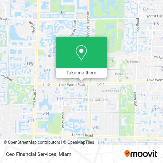 Ceo Financial Services map