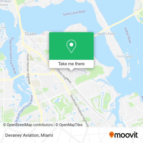 Devaney Aviation map