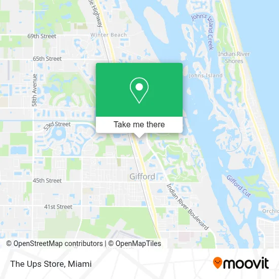 The Ups Store map