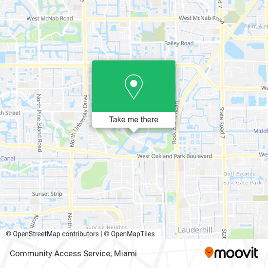 Community Access Service map