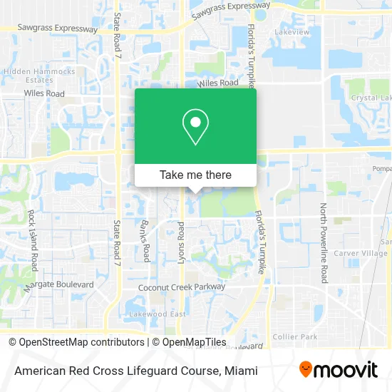 American Red Cross Lifeguard Course map