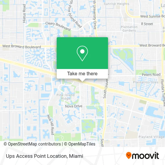 Ups Access Point Location map