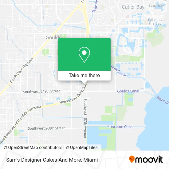 Sam's Designer Cakes And More map