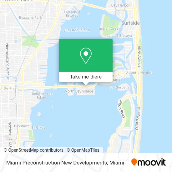 Miami Preconstruction New Developments map