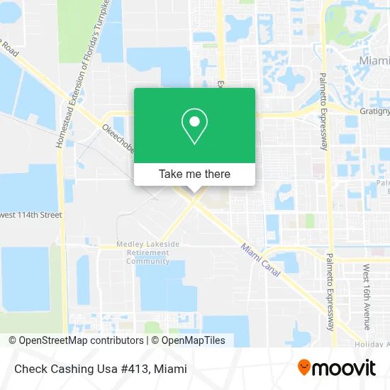 Check Cashing Usa #413 map