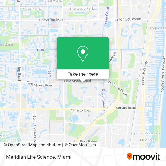 Meridian Life Science map