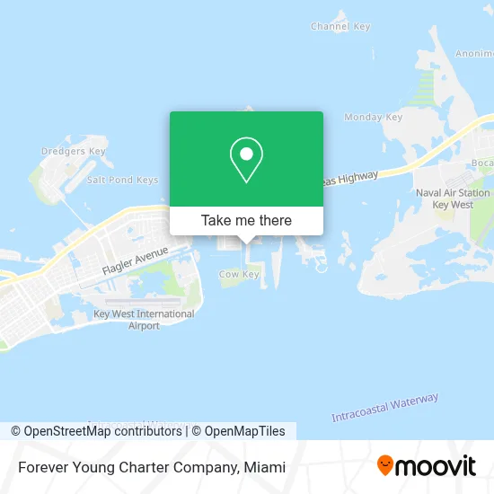 Forever Young Charter Company map