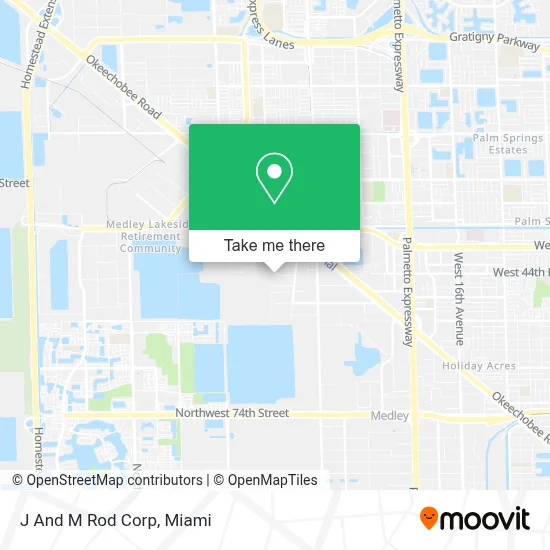 J And M Rod Corp map
