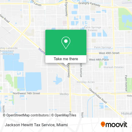 Jackson Hewitt Tax Service map