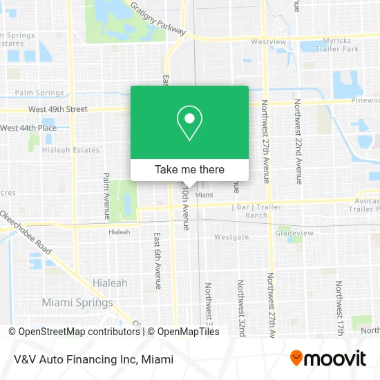 V&V Auto Financing Inc map