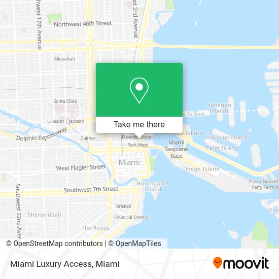 Miami Luxury Access map