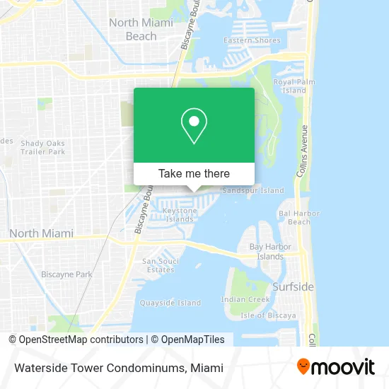 Waterside Tower Condominums map