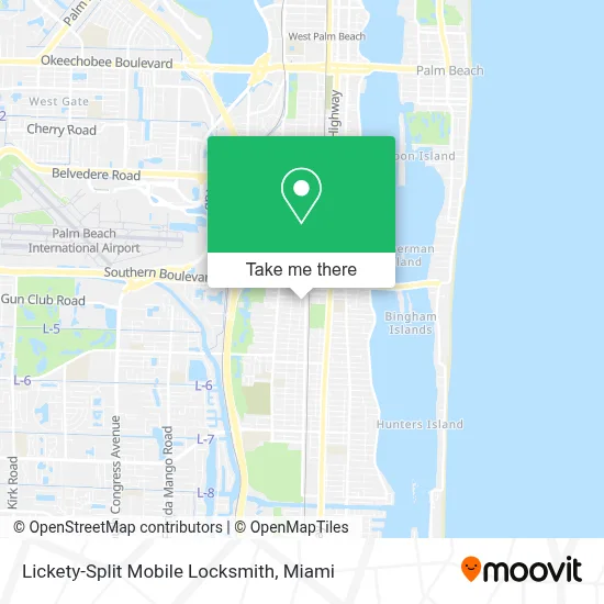 Lickety-Split Mobile Locksmith map