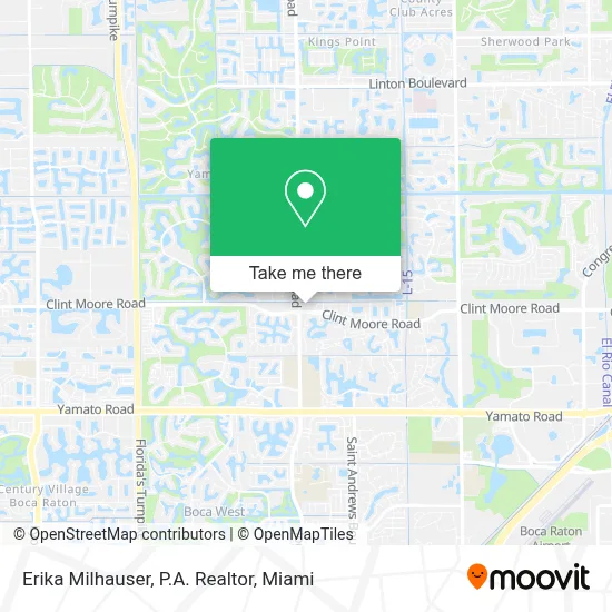 Erika Milhauser, P.A. Realtor map
