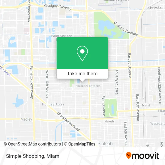 Simple Shopping map
