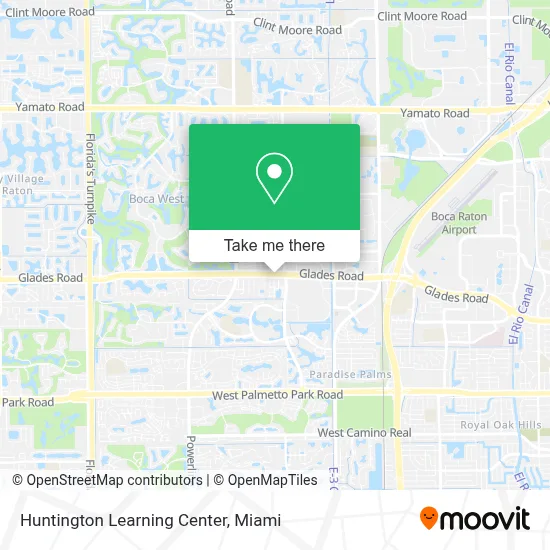 Huntington Learning Center map