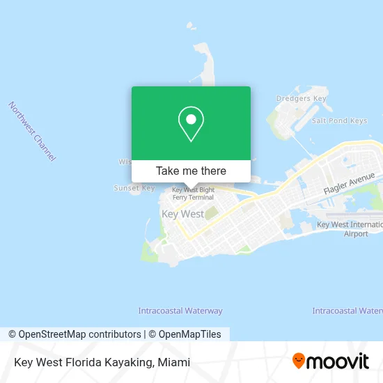 Key West Florida Kayaking map