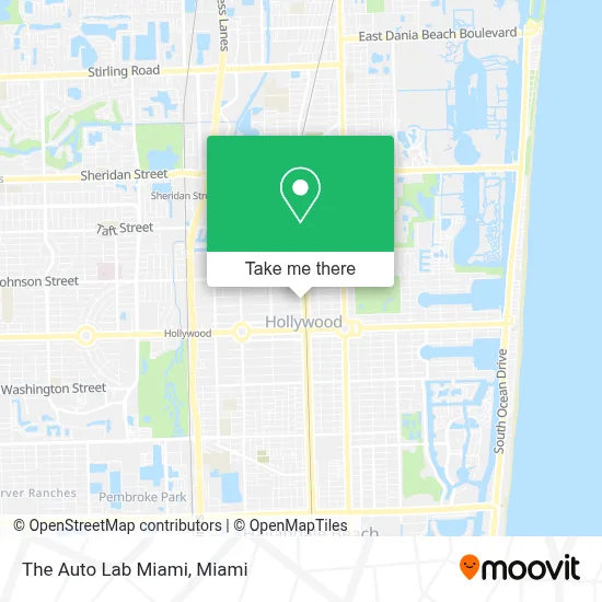The Auto Lab Miami map