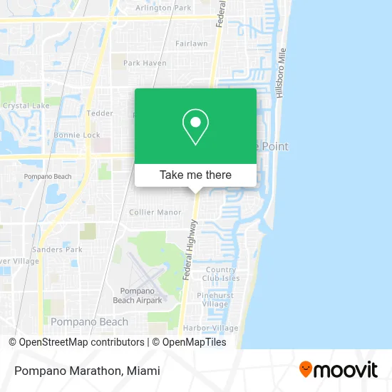 Pompano Marathon map